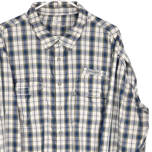 Field & Stream Plaid Shirt Mens 2XL Vented Long Sleeve Fishing Outdoors XXL - Picture 1 of 10